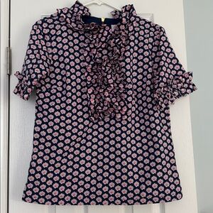 Floral Ruffle Blouse-Elizabeth Wilson Designs